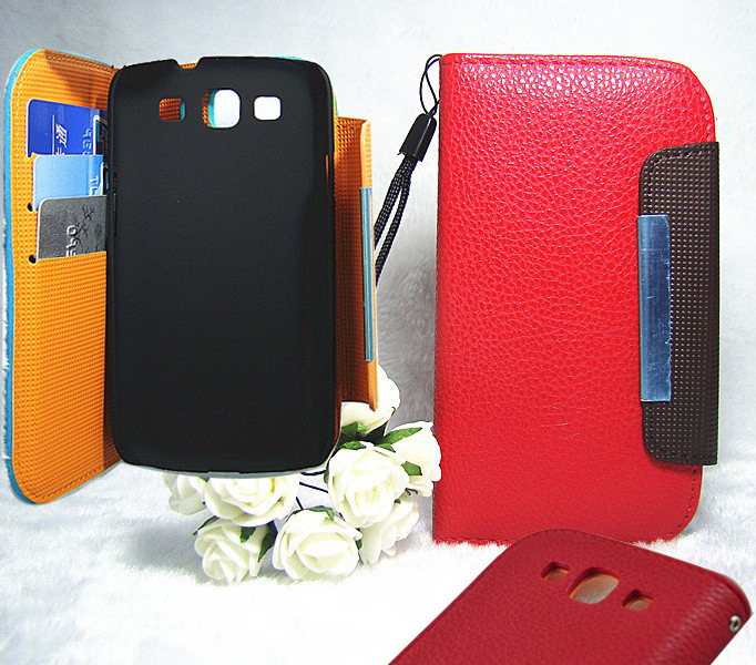 Mobile Phone Case Leather Covers for Samsung Galaxy S3 with Card Holder