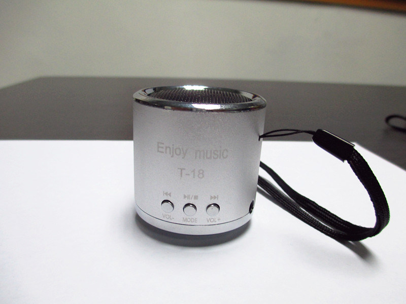 Cylinder Speaker with TF Card and USB Flash Disk
