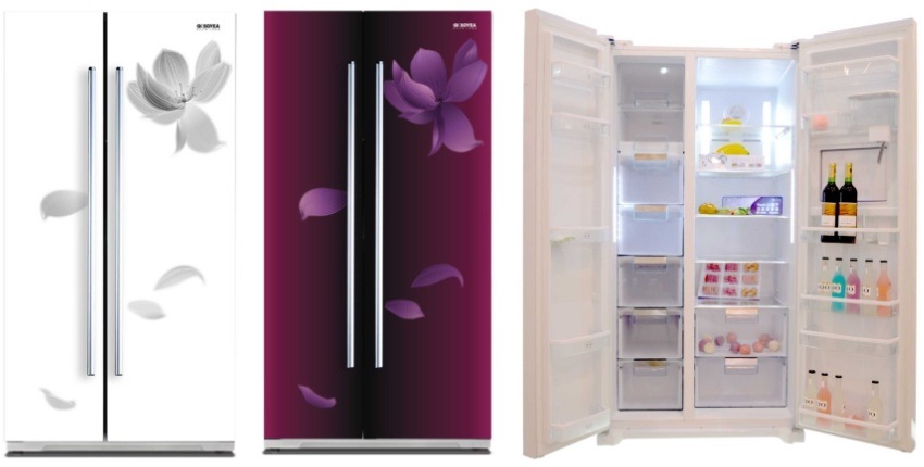 568L Refrigerator with Side-by-Side Door and Water Dispenser