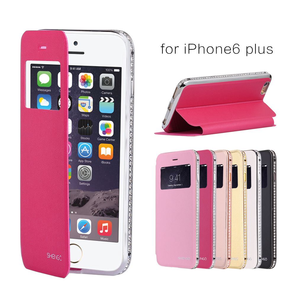 Diamond Leather Cover for iPhone6