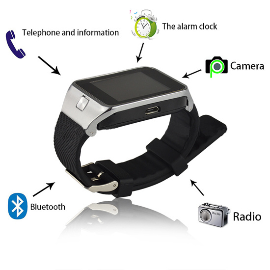 Android Smart Bluetooth Watch Phone Gv08 Smart Watch