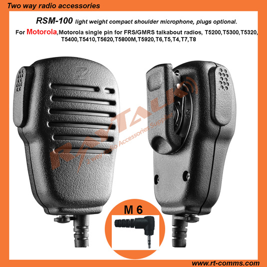 Rsm100 Standard Size Police Speaker Microphone with 3.5mm Jack