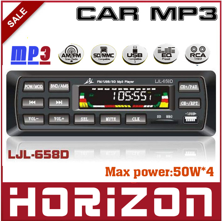 Car Audio LJL - 658D Music Player Audio Product Support Compatible CD, MP3 Format, Car MP3 Player