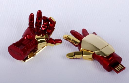Low Cost Iron Man USB Flash Disk Iron Man Hand Shape USB Drive (CMT-MT39)