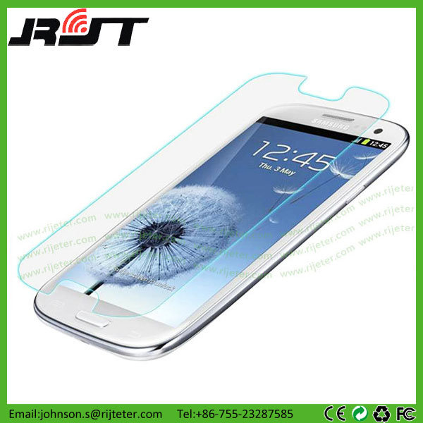 China Supplier Top Quality 0.33mm 2.5D 9h Tempered Galss Screen Protector for Samsung S3 Anti-Scratch Screen Protector with Retail Package (RJT-A2009)