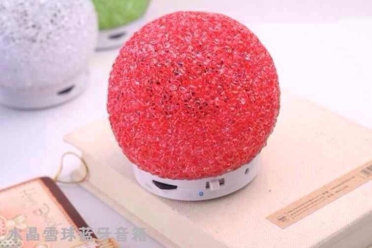 Mini Portable Wireless Bluetooth Speaker with Snow Ball Design, Hands-Free