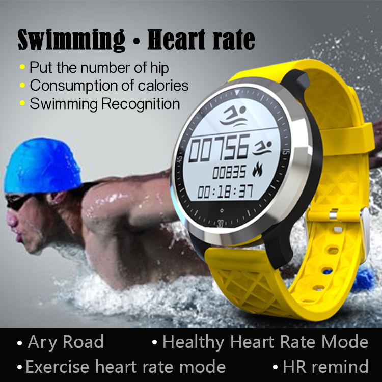 IP68 Waterproof Sport Smart Watch (Swimming+heart rate+Pedometer)