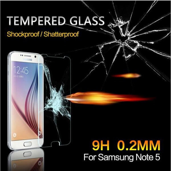 0.2mm Tempered Glass Screen Protector for Samsung Galaxy Note 5