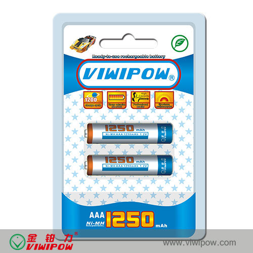 Ni-MH Rechargeable Battery VIP-AAA-1250