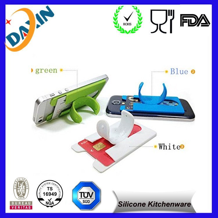 Hot Sale Factory Price Silicone Phone Stand with Card Holder