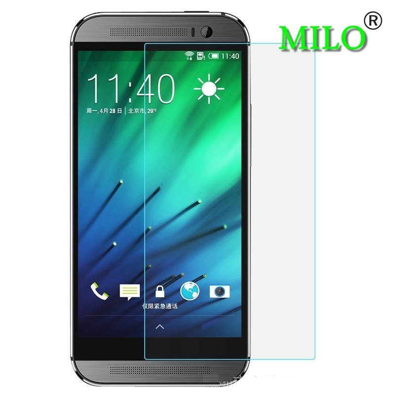 2015 New Products and Factory Price, Milo Tempered Glass Screen Protector for HTC M8