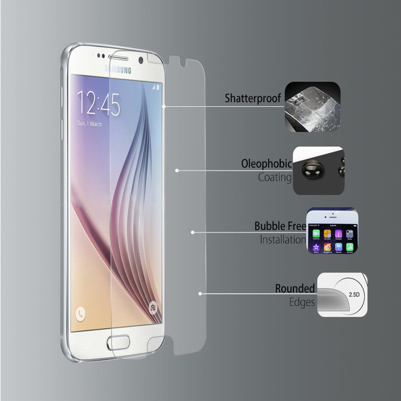 Tempered Glass Screen Protector with SGS for Samsung S6