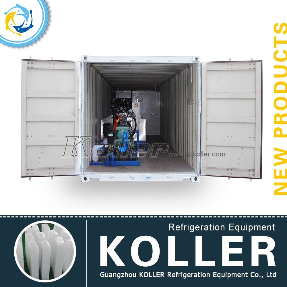 Easy-to-Transport 4 Tons/Day Containerized Ice Block Maker Popular in Africa
