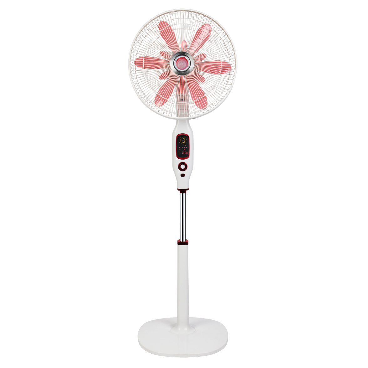Deluxe Stand Fan with Color Screen Display and 12 Leaf as Blades