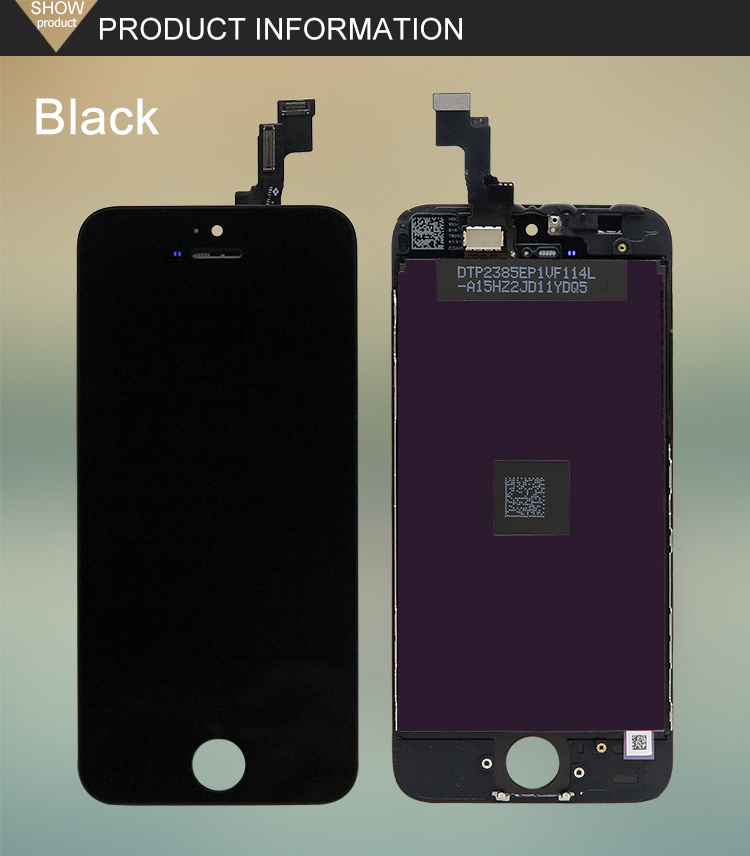 Original Mobile Phone LCD Screen 5s Digitizer LCD Screen Assembly for iPhone Replacement