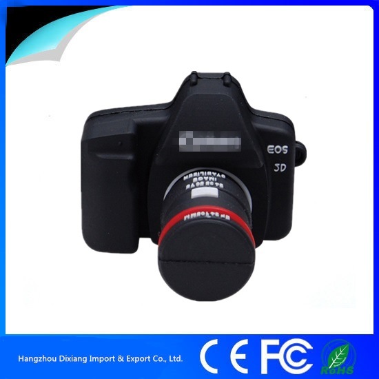 Novelty 3D PVC Camera USB Flash Drive with Custom Logo