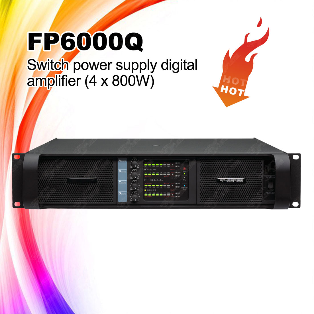 Fp6000q/Fp10000q 4channel 1300W Switch Power Supply Digital Power Amplifier