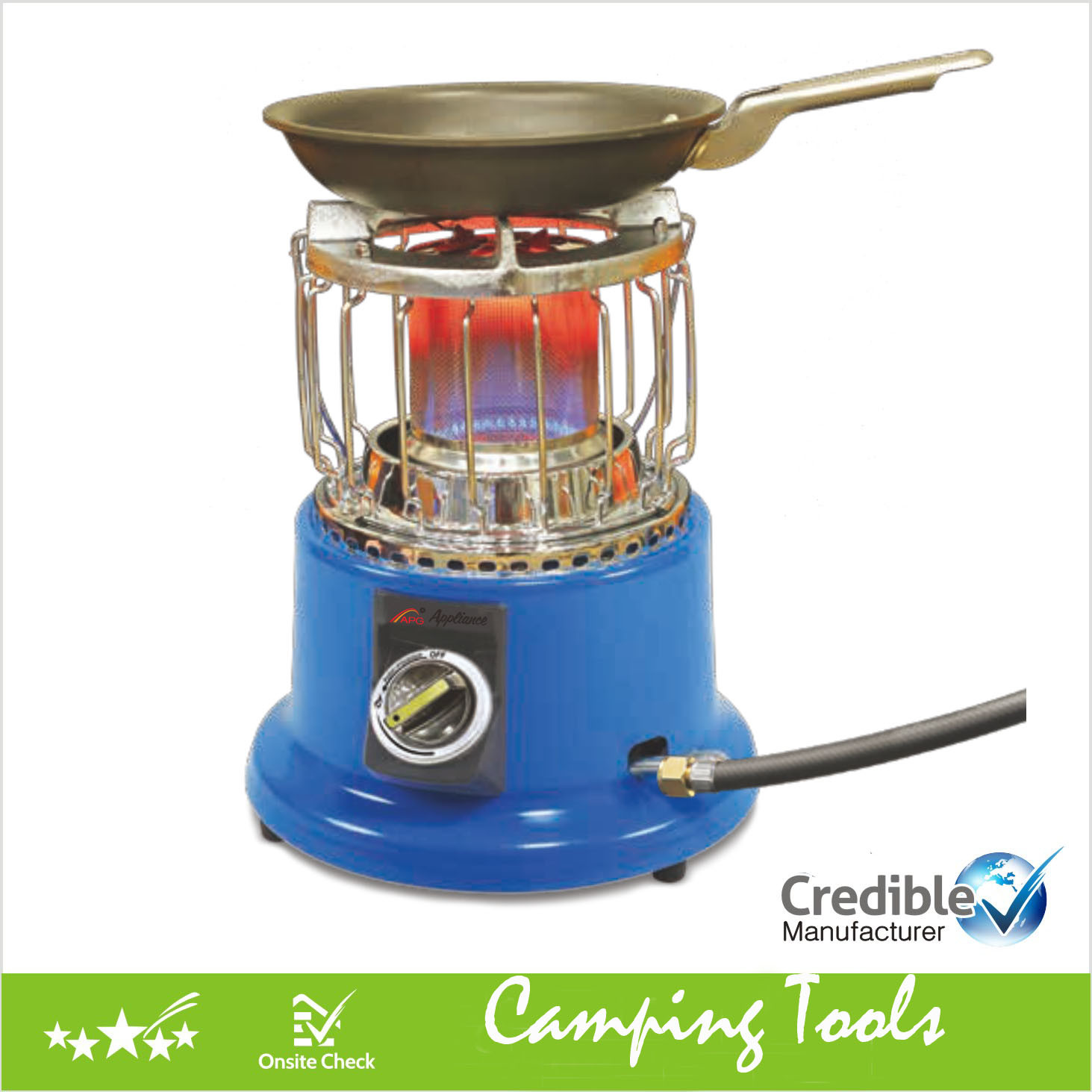 Portable 2-in-1 Gas Camping Heater