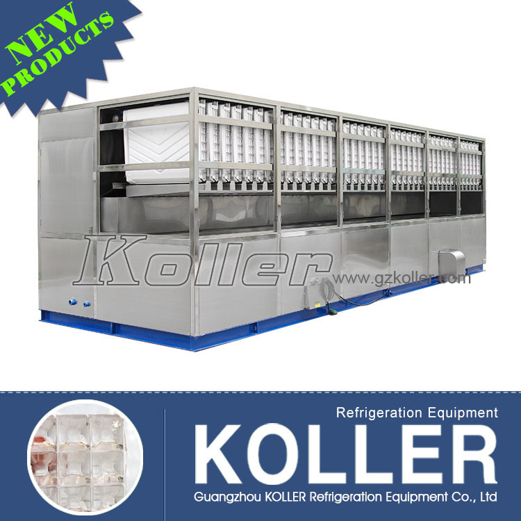 Koller Large and Stable Edible Cube Ice Machine in Hot Area
