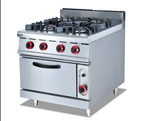 Gas Range with 4-Burner and Oven (GH-987A)