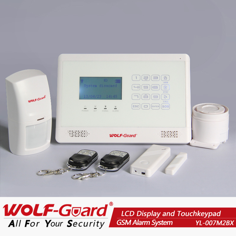 Three Years Warranty! GSM Alarm Security System with LCD Display and Touch Keypad (YL-007M2BX)