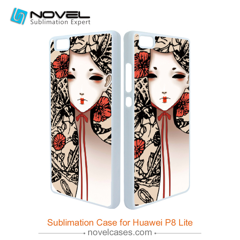 New 2D Sublimation Plastic Phone Cover for Huawei P8 Lite