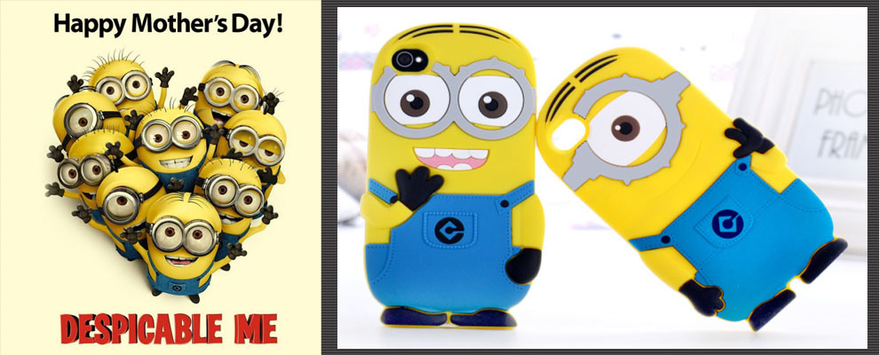 Cute Minions Cell Phone Case Cover Smart Phone Accessory