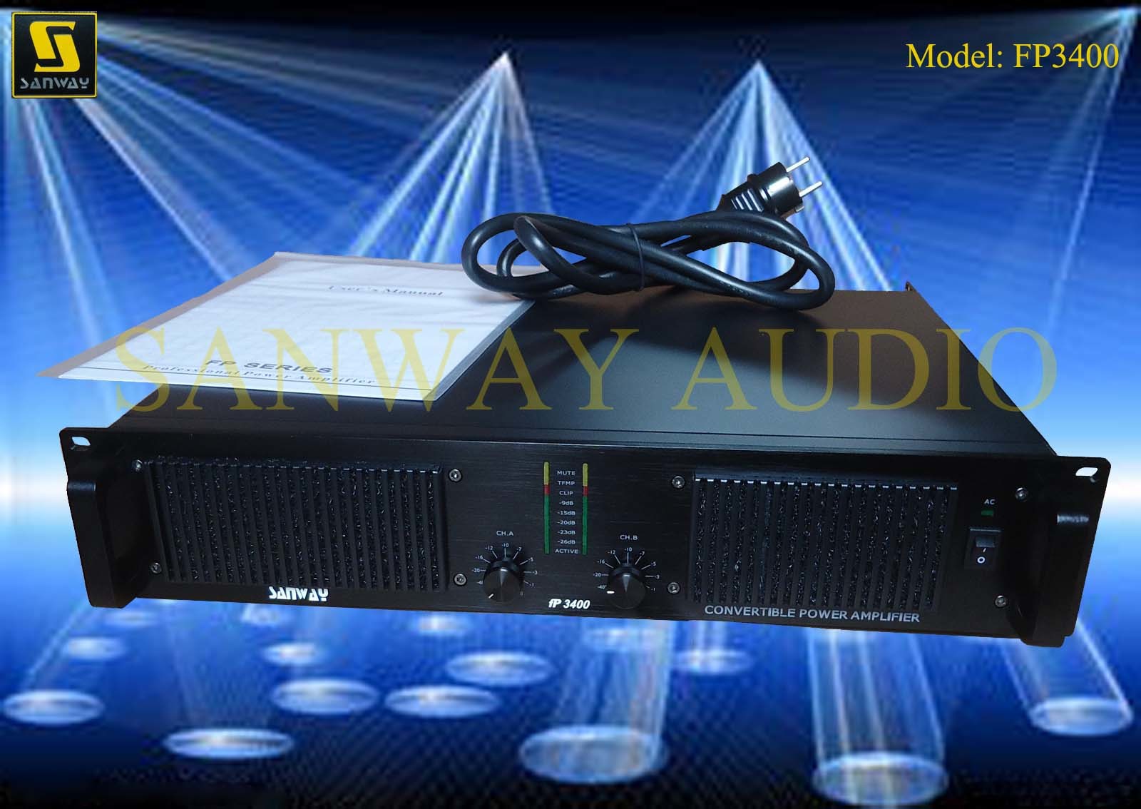 Outdoor Power Amplifier, PRO Audio Amplifier (FP3400)