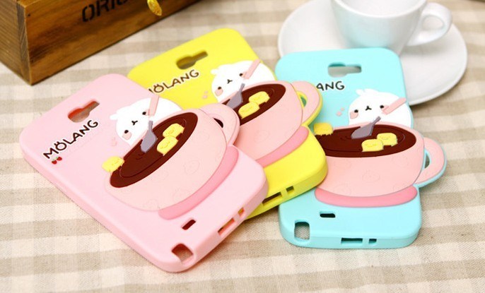 Silicone Potatoes Coffee Shape Mobile Phone Case /Cell Phone Caes /Cover for Note3