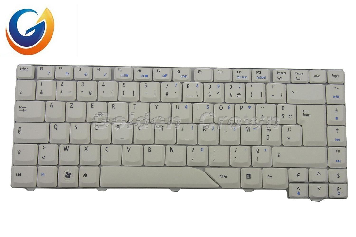 Laptop Keyboard for Acer Aspire 4720 4710G 4920G US FR HR BR Layout Gray-White