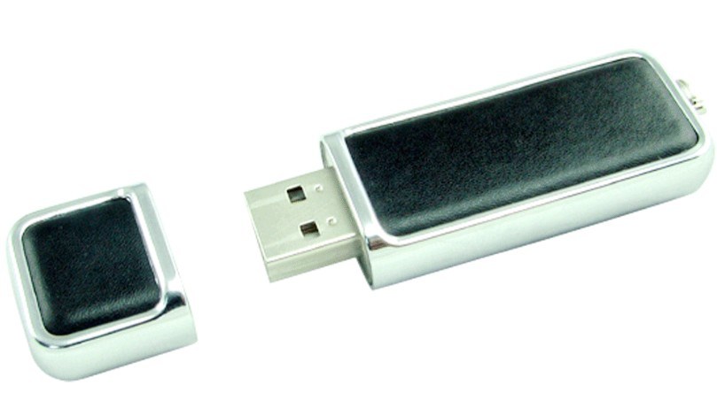 Leather USB Flash Disk / USB Flash Drive/ Pen Drive, 32MB-128GB