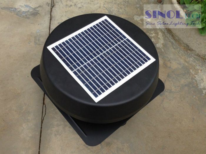 12W 12inch Built-in Solar Panel Roof Mounted Solar Exhaust Fan (SN2013009)