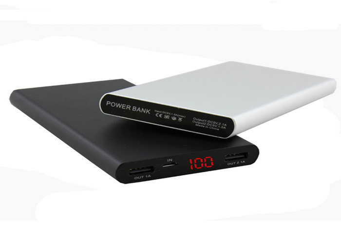 High Performance Dual USB Mobile Phone Power Bank Battery Charger 10000mAh with LED Digital Display