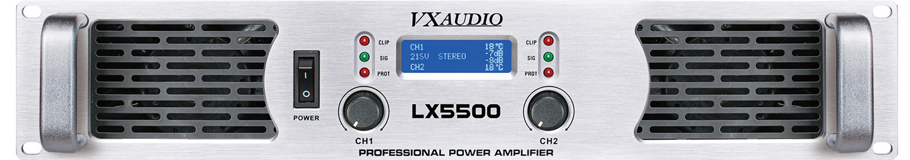 LCD Display Power Amplifier 250W-1000W (LX 5500)
