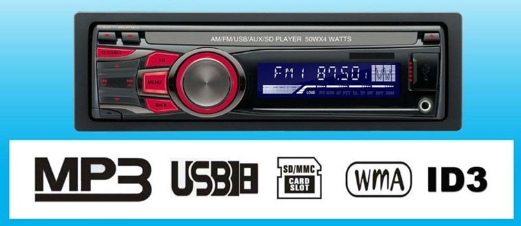 Car MP3 Player with FM Transmitter Support SD TF Card (HY-6878)