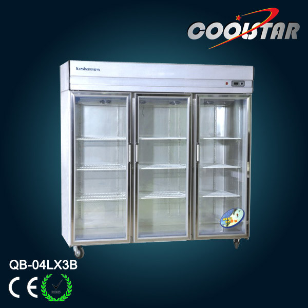 Stainless Steel Showcase Refrigerator (QB-04L*3B)