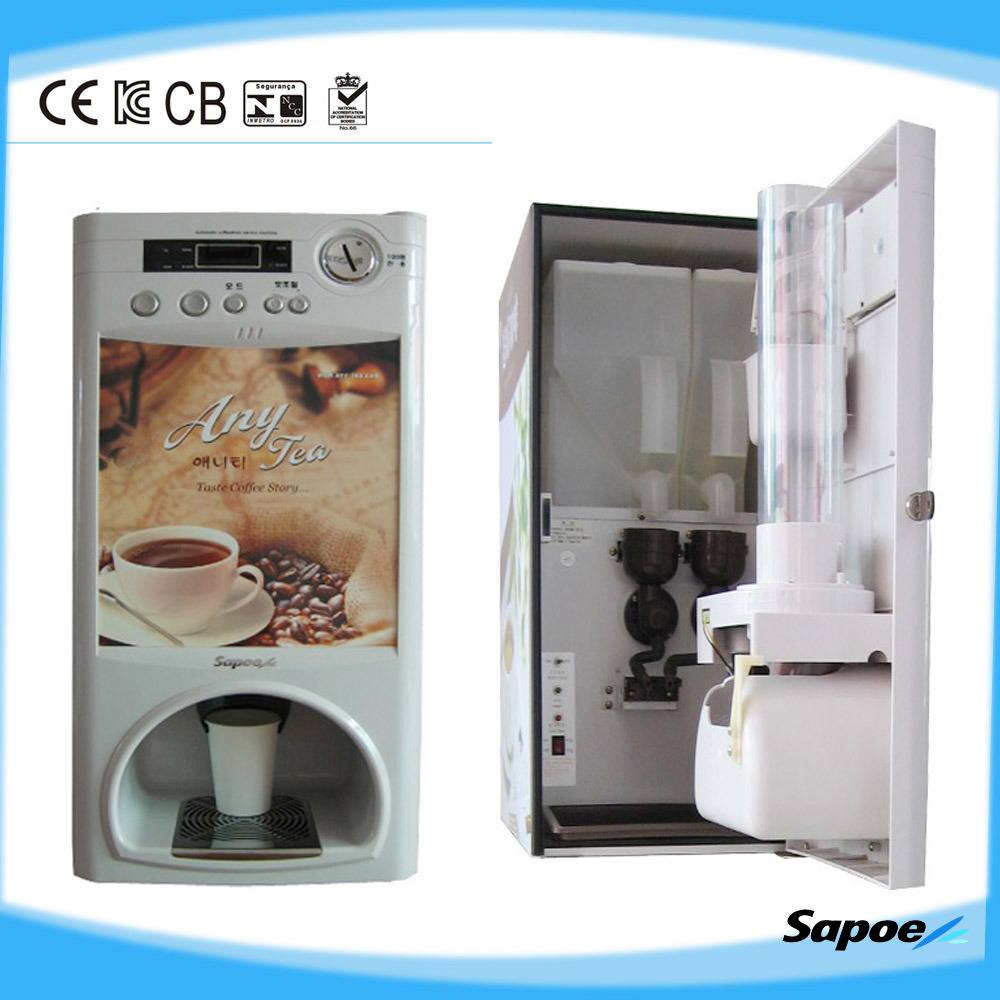 Sapoe 2 Flavors Coffee Dispenser Auto Vending Machine (SC-8602)