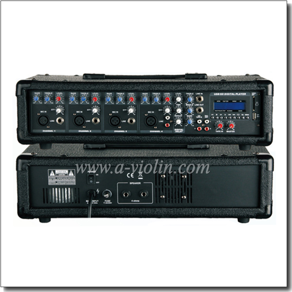 XLR Balanced Mobile Power Treble Bass Amplifier (APM-0430BU)