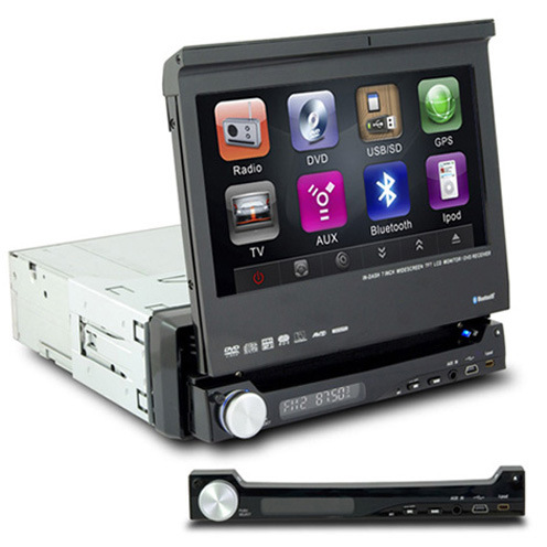 1-din 7inch Detachable Car Touch Screen tft-lcd with DVD/TV/Radio/RDS/UBS/SD/ Bluetooth/ Ipod input (CM-8008B)