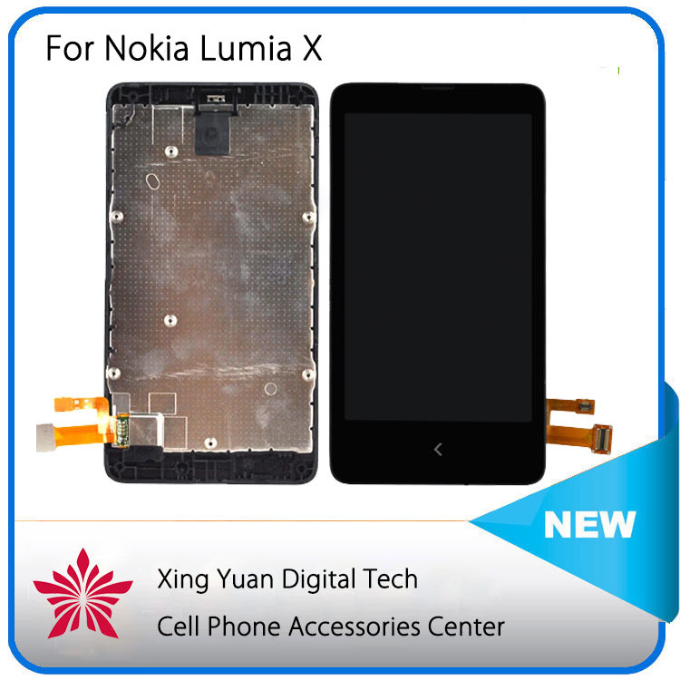 for Nokia X Lumia X LCD Display +Touch Screen Digitizer Assembly