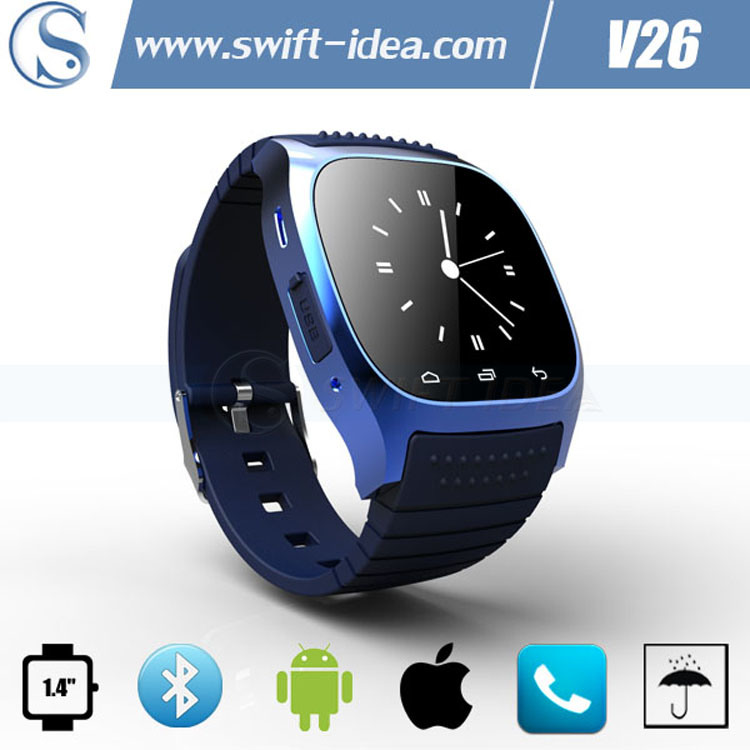 Smart Bluetooth Walk Pedometer Workout Watch with Nano Waterproof (V26)