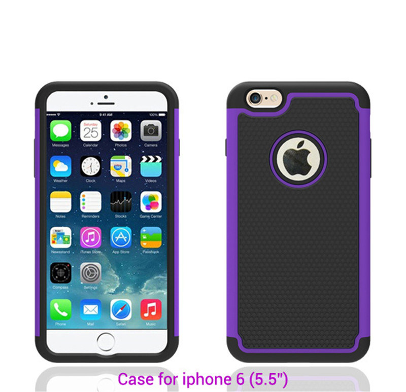 Silicone TPU Hybrid Football Veins Hard Case for iPhone 6