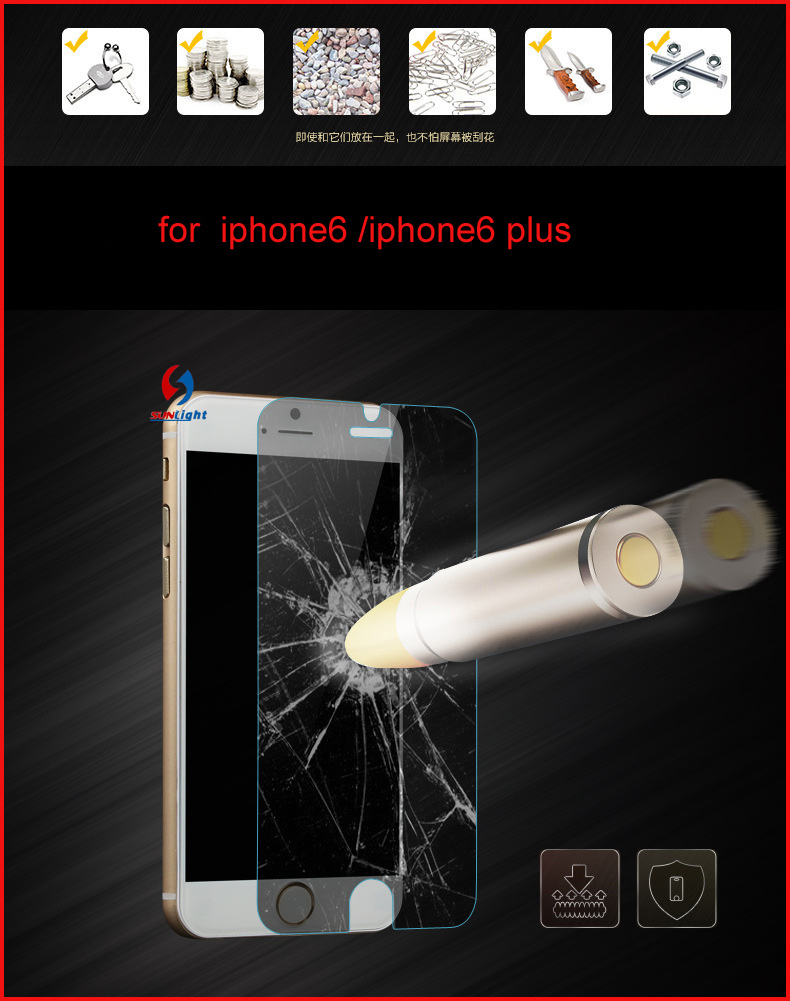 0.3mm/2.5D Glass Screen Protector for iPhone6s