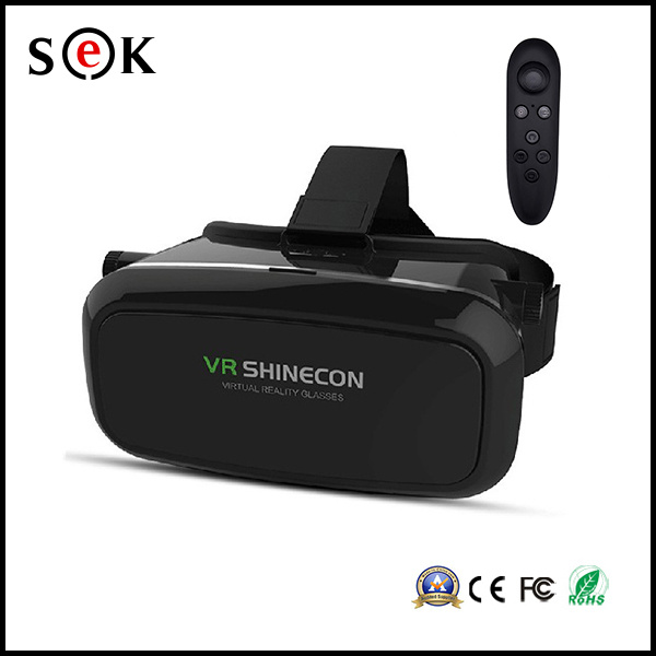 2016 Vr Shinecon 3D Virtual Reality Glasses Head Headset Vr with Bluetooth