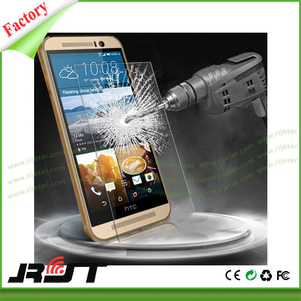 Mobile Phone Factory Price Wholesale High Quality 0.33mm 2.5D 9h Front LCD Tempered Glass Film for HTC One M9 (RJT-A6032)