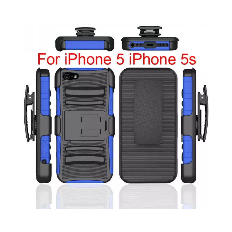 3in1 Belt Clip Holster Kickstand Mobile Phone Cover for iPhone