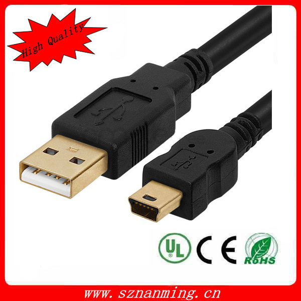 USB 2.0 Male to Mini USB 5pin Male Data Cable