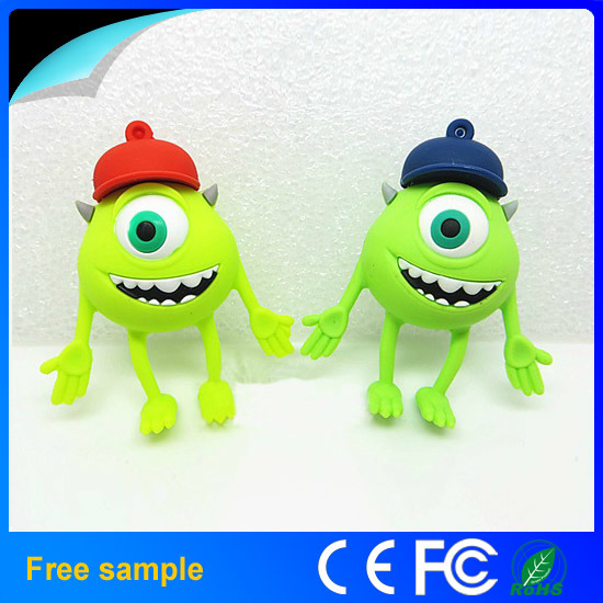 Mike Wazowski USB Flash Drive with Soft PVC for Chistmas Gift