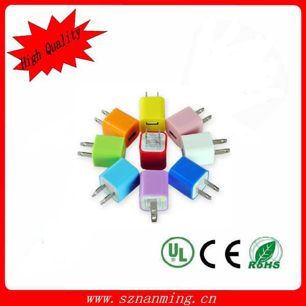 High Quality Colorful USB Wall Charger for iPhone
