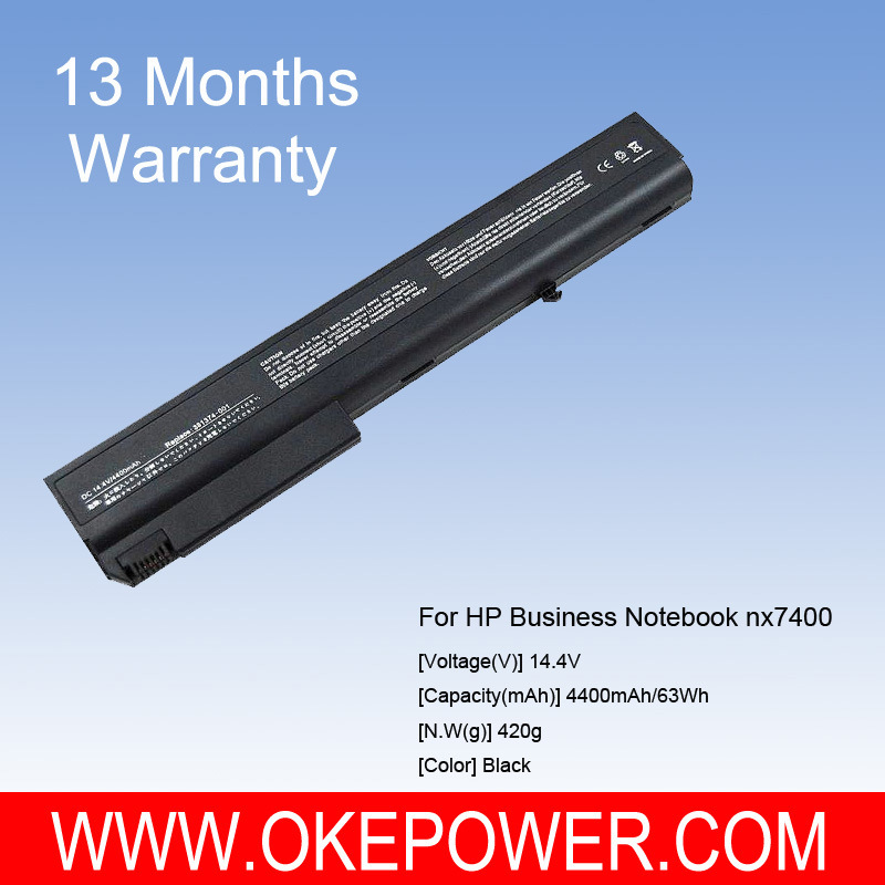 Replacement Laptop Battery For HP Business Notebook Nx7400 14.4v 4400mah/63wh